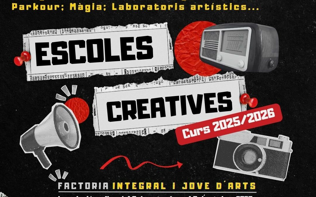 Inscripció Escoles Creatives 2025-26
